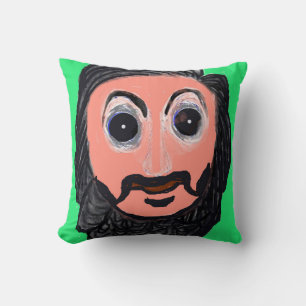 Coussin L'Homme à la Moustache en Queue de Lion