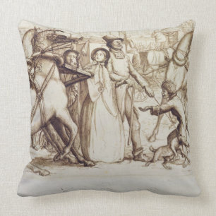 Coussin L'homme aveugle, 1853 (stylo, encre, lavage et