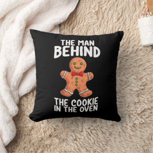 Coussin L'homme derrière le cookie dans le four Noël Pr