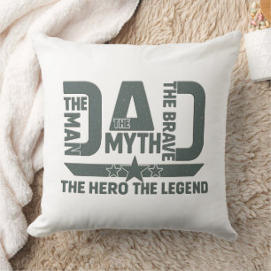 Coussin L'Homme, Le Mythe, Le Courageux, Le Héros, La Lége