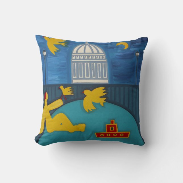 Coussin L'homme sous le pont 2006 (Recto)