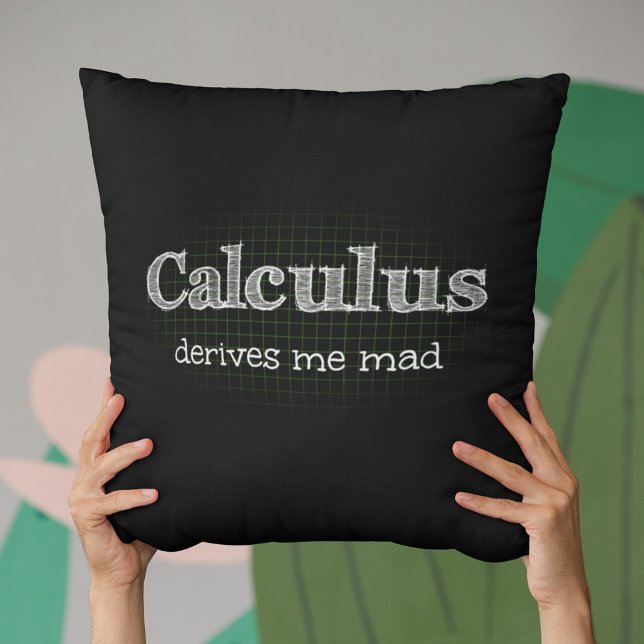 Coussin L'humour de maths me rend fou Calcul (Créateur téléchargé)
