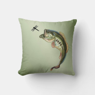 Coussin Libellule de pêche au bar de grande gueule