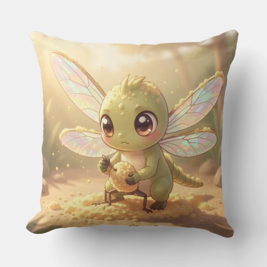 Coussin Libellule – Nectar stellaire de la nuit silencieus (Recto)