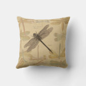 Coussin Libellule Vintage Antique Classique Nature (Verso)