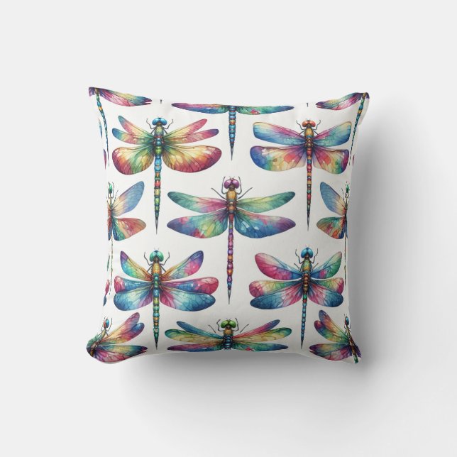 Coussin Libellules Kaléidoscope (Recto)