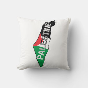 Coussin Libérez la Palestine Drapeau sur la carte Palestin