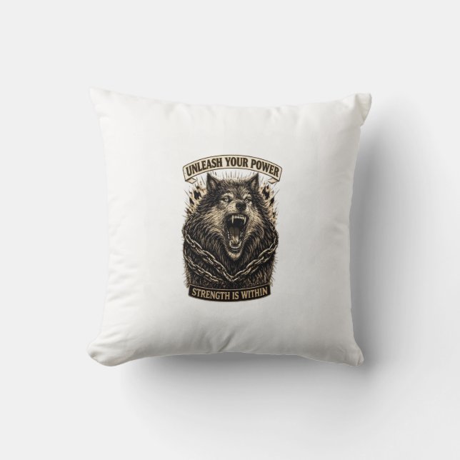 Coussin Libérez Votre Puissance — La Force Est En Vous (Recto)