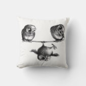 Coussin Liberté et Amusement - Hiboux (Recto)