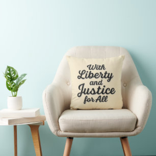 Coussin Liberté et justice pour tous pour la liberté de pr