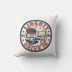 Coussin Liberty Drive In Patriotique Patriotique Drive In