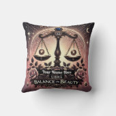 Coussin Libra "Balance in Beauty" Jeu d'oreiller (Verso)