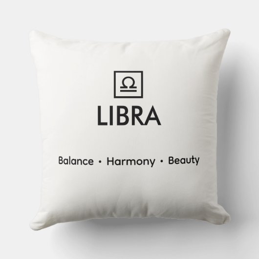 Coussin Libra – Harmony of Light (Verso)
