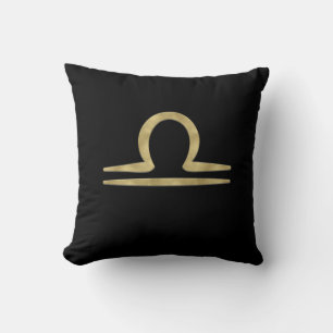 Coussin LIBRA Or Septembre Octobre Anniversaire Astrologie