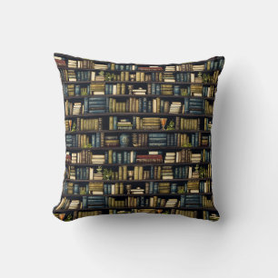 Coussin Librairie Librairie Bookworm Lecture Motif