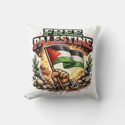 Coussin Libre la Palestine (Recto)