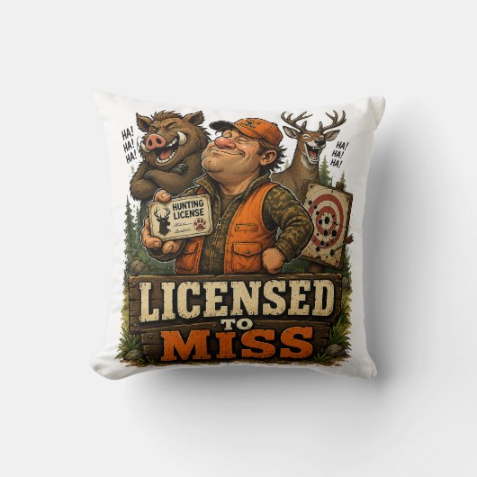 Coussin Licensed To Miss (Recto)