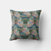 Coussin Licorice alltrie collage 3D en daim (Verso)