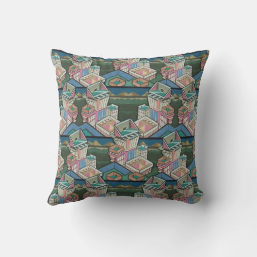 Coussin Licorice alltrie collage 3D en daim (Verso)