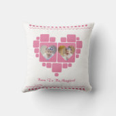 Coussin Licorne 1er Anniversaire Fille Rose (Verso)