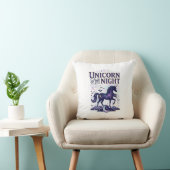 Coussin Licorne de la conception graphique de nuit Zazzle (Chaise)