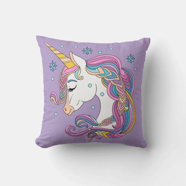 Coussin licorne de Noël (Recto)