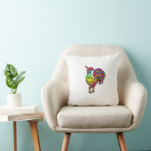 Coussin Licorne de poulet arc-en-ciel Coq Image drôle d'an (Chaise)