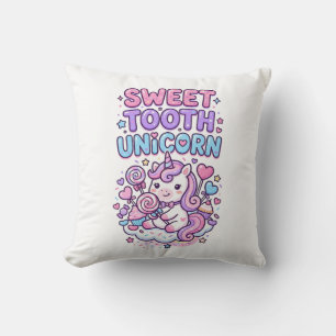 Coussin Licorne Douce Dent Licorne Mignonne Pastel Mignon