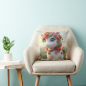 Coussin licorne fraise (Chaise)