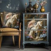 Coussin Licorne Magique Classique à Ailes de Cheval de Con