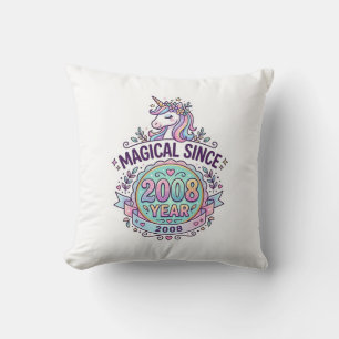 Coussin Licorne Magique Depuis Année Graphisme Zazzle D