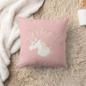 Coussin Licorne Magique Rose Moderne (Couverture)