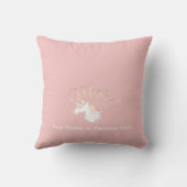 Coussin Licorne Magique Rose Moderne (Verso)