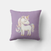 Coussin Licorne Magique Rose Violet (Verso)
