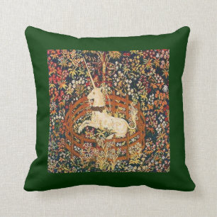 Coussin licorne médiévale captive