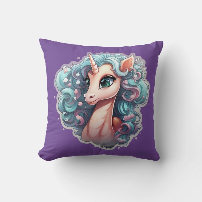 🌟✨ Coussin Licorne Mystique ✨🌟 (Recto)