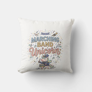 Coussin Licorne Orchestre Licorne Impression Marché Prêt