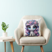 Coussin licorne poney pailleté Y2K (Chaise)