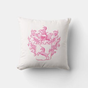 Coussin Licorne Rose