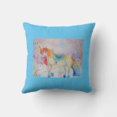 Coussin Licorne Rose Arc-en-ciel Douces Rêves Fill (Verso)