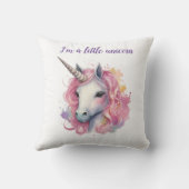 Coussin licorne rose mignonne (Verso)