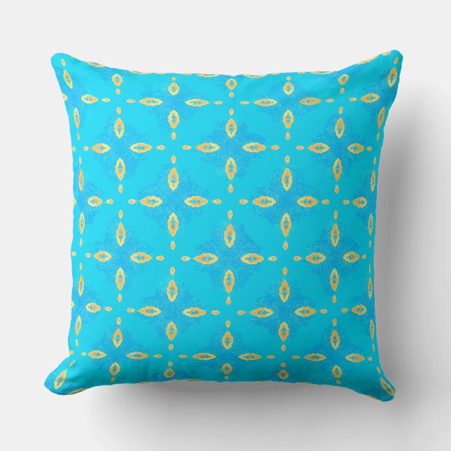 Coussin Lien cassé bleu Vintage (Recto)