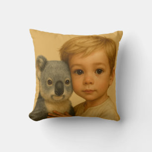 Coussin Lien de la nature sauvage et de l'innocence (Koala