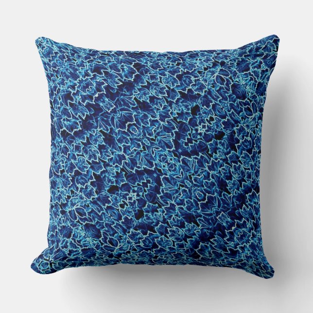 Coussin Lierre Bleu givré Cool (Recto)