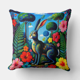 Coussin Lièvre Animal Magnifique