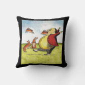 Coussin Lièvres égarés (Verso)