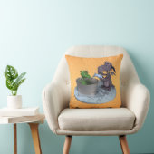 Coussin Life as a little dragon: bath time (Chaise)