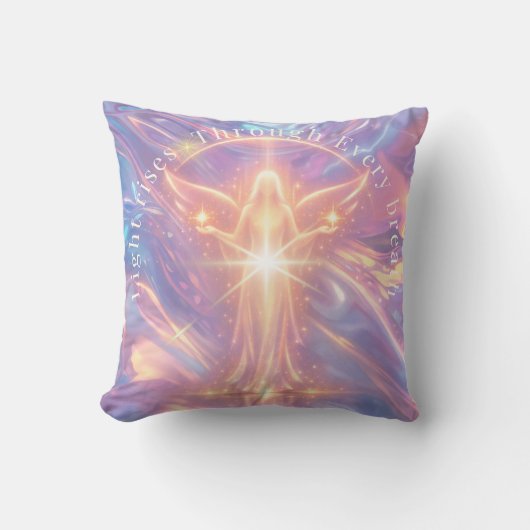 Coussin Light Rises Through Every Breath Pillow – Celestia (Recto)