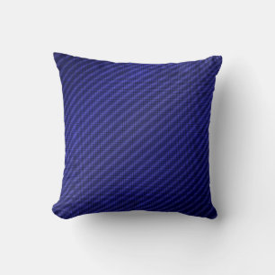 Coussin Ligne Bleue Mince - Designs Uniques