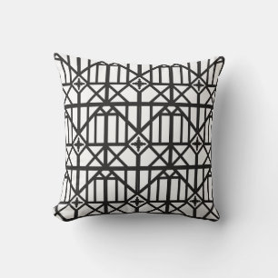 Coussin Ligne de treillis patrimoniale inspirée de l'archi